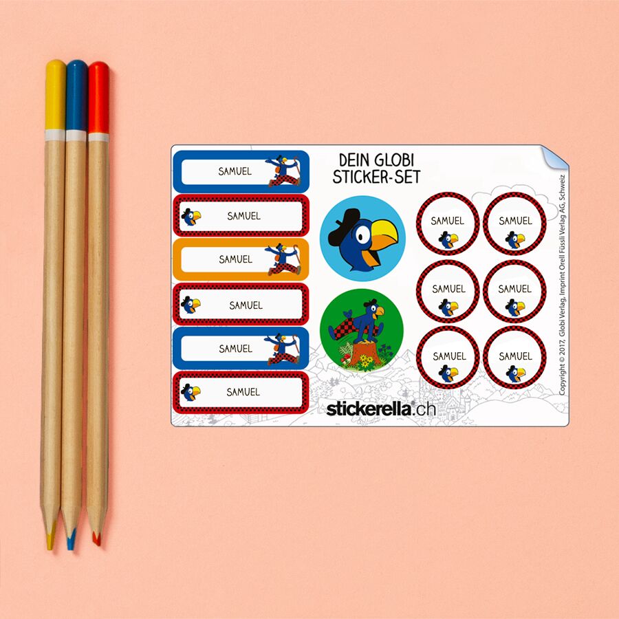 Sticker Kleiniza Namensaufkleber / Etiketten online gestalten | Stickerella