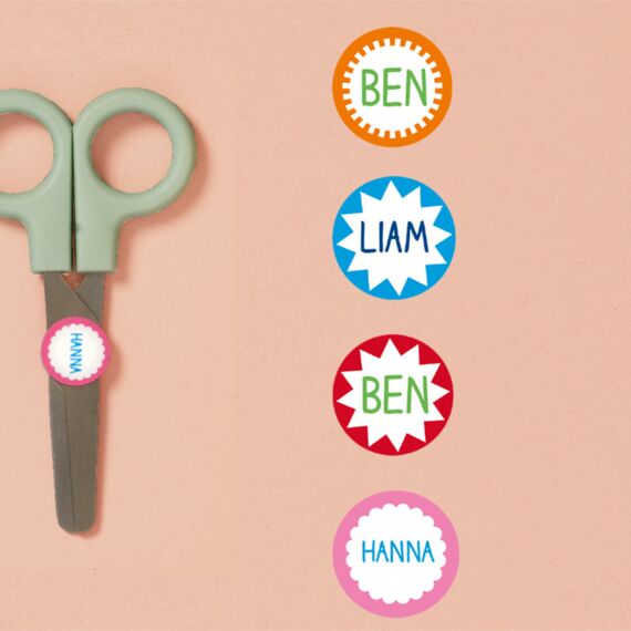 Mini stickers, name labels | Stickerella